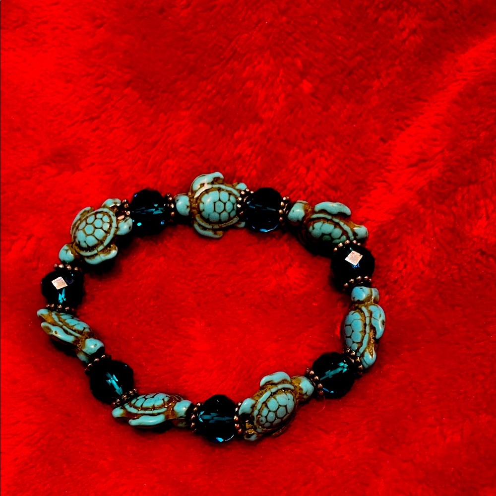 Turtle Beaded Bracelet